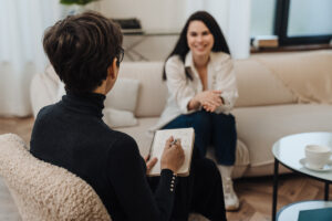 Woman in therapy session